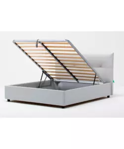 LETTO MATRIMONIALE CONTENITORE "EASY" PERLA 160X190 CM